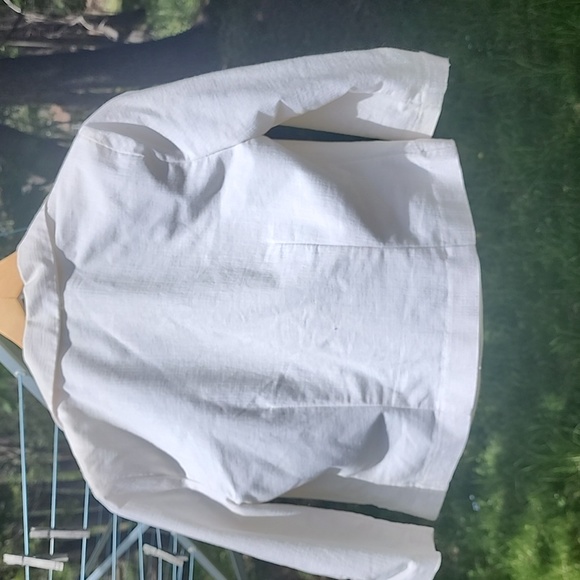 3/4 sleeve white Jr. Blazer - Picture 5 of 5